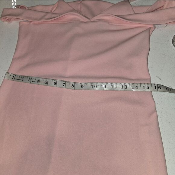 Elegant Pink Spaghetti Strap Dress Large - Picture 3 of 13